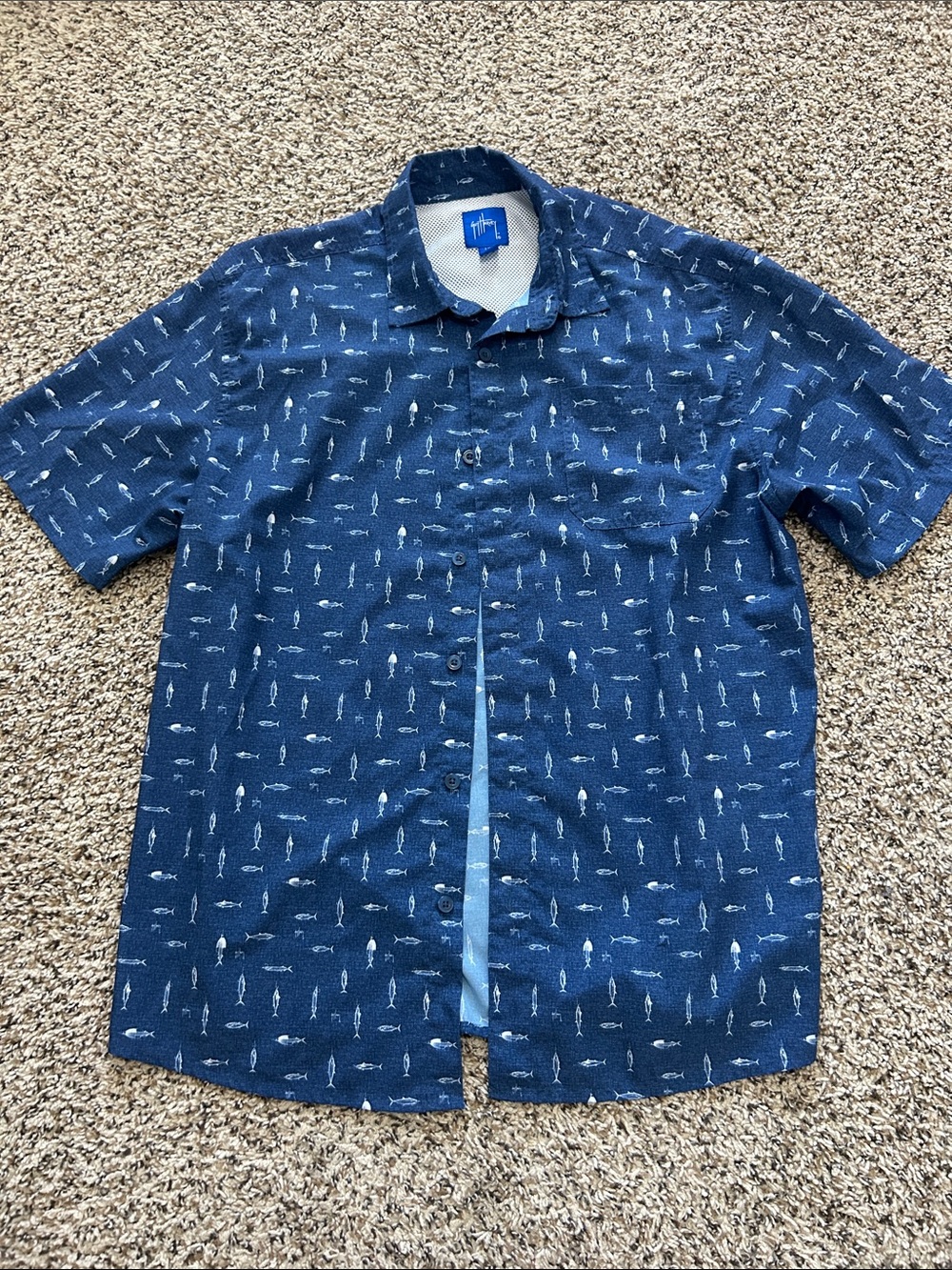 Guy Harvey - Men's Short-Sleeve Cationic Hooks Fishing Shirt